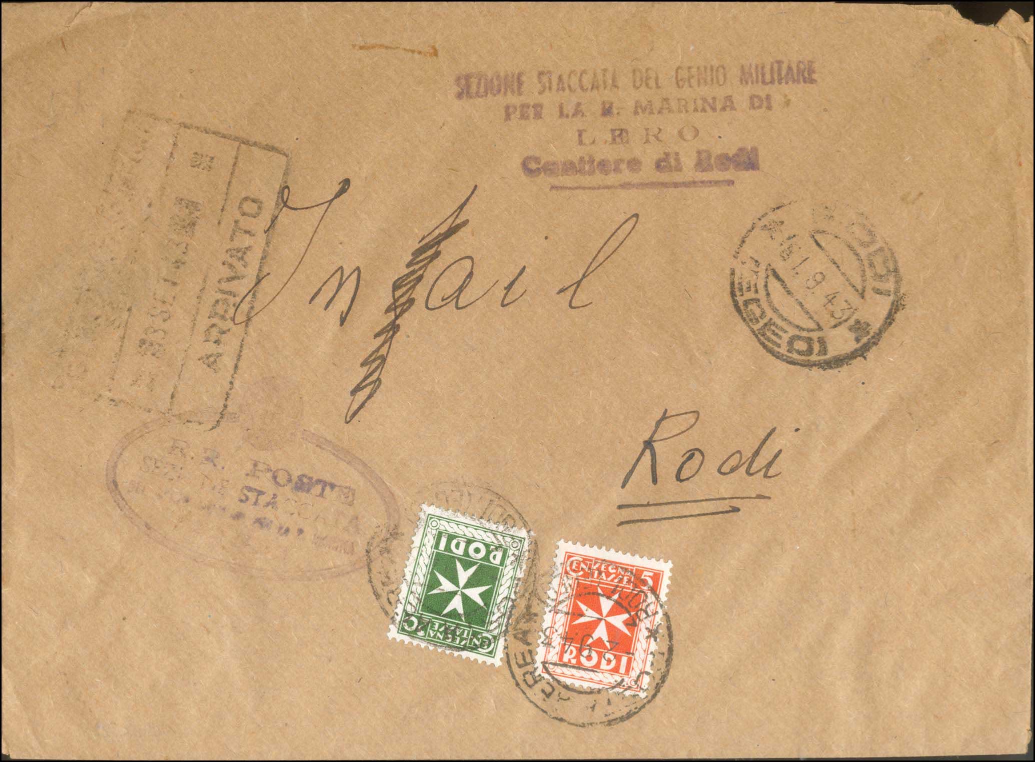 Lot 695 - DODECANESE - italian dodecanese - italian post office issues - A. Karamitsos Postal & Live Internet Auction 749 Lot 695 - DODECANESE - italian dodecanese - italian post office issues - A. Karamitsos Postal & Live Internet Auction 749