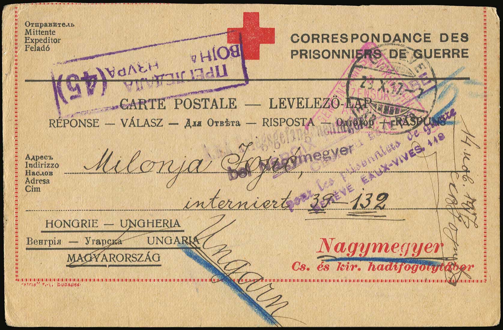 Lot 949 - - SerbianMilitary Post-Offices - A. Karamitsos Live Internet Auction 23 Lot 949 - - SerbianMilitary Post-Offices - A. Karamitsos Live Internet Auction 23