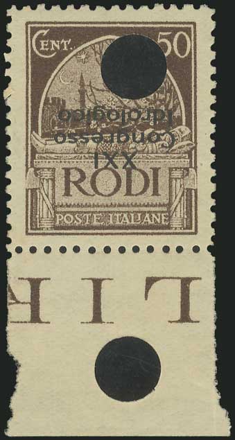 Lot 916 - ItalianDodecanese - Italian Post Office Issues  -  A. Karamitsos Live Internet Auction 27