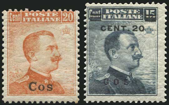Lot 897 - ItalianOccupation - Italian Post Office Issues  -  A. Karamitsos Live Internet Auction 27