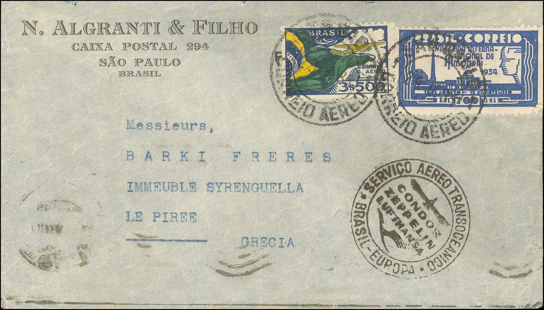 Lot 792 - Air-MailCovers,Cards,Cachets,Etc.  -  A. Karamitsos Live Internet Auction 27