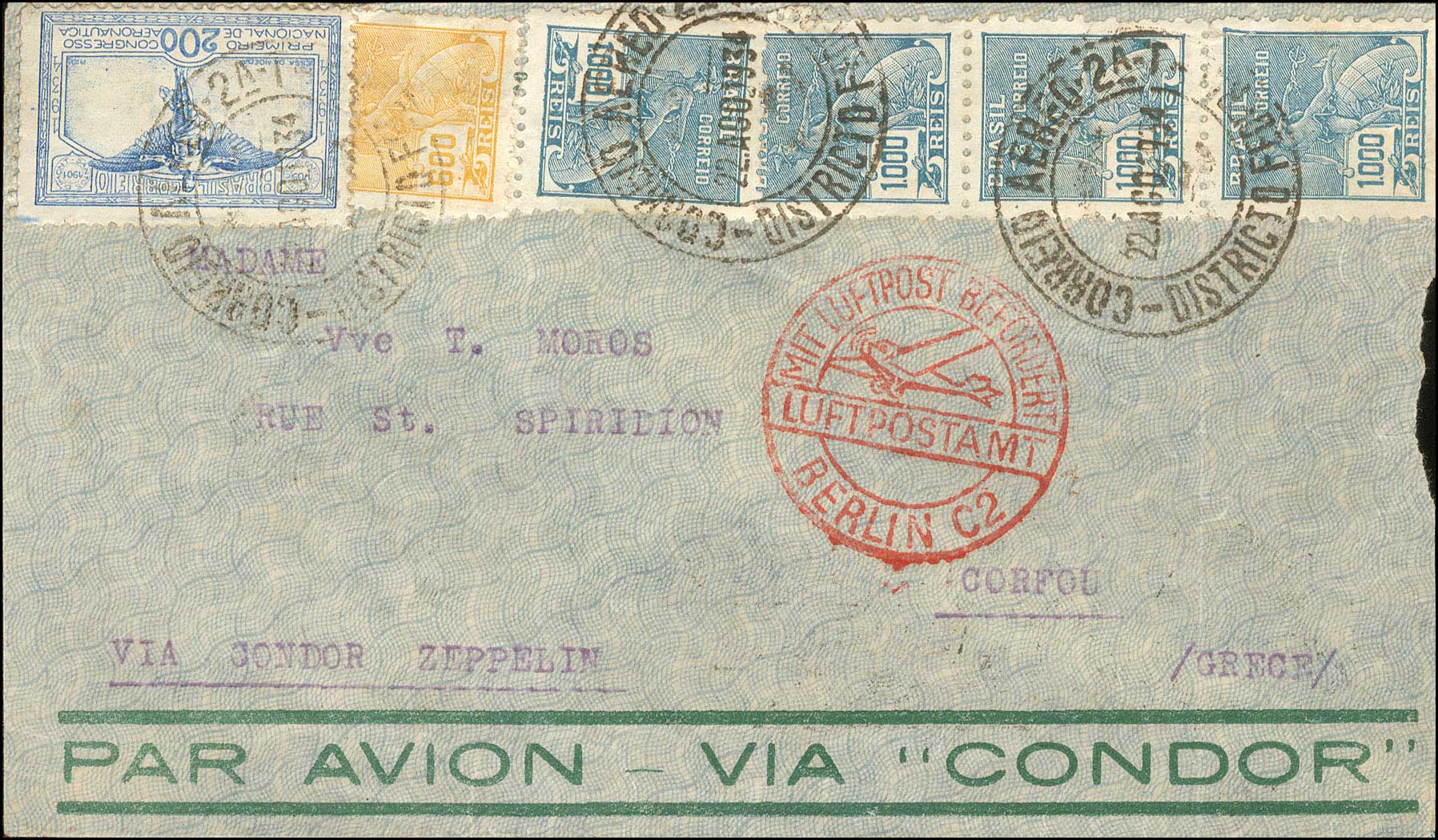 Lot 791 - Air-MailCovers,Cards,Cachets,Etc.  -  A. Karamitsos Live Internet Auction 27