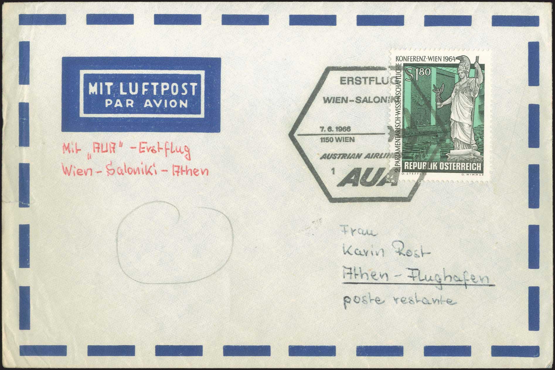 Lot 804 - - FirstFlights - A. Karamitsos Postal & Live Internet Auction 754 Lot 804 - - FirstFlights - A. Karamitsos Postal & Live Internet Auction 754