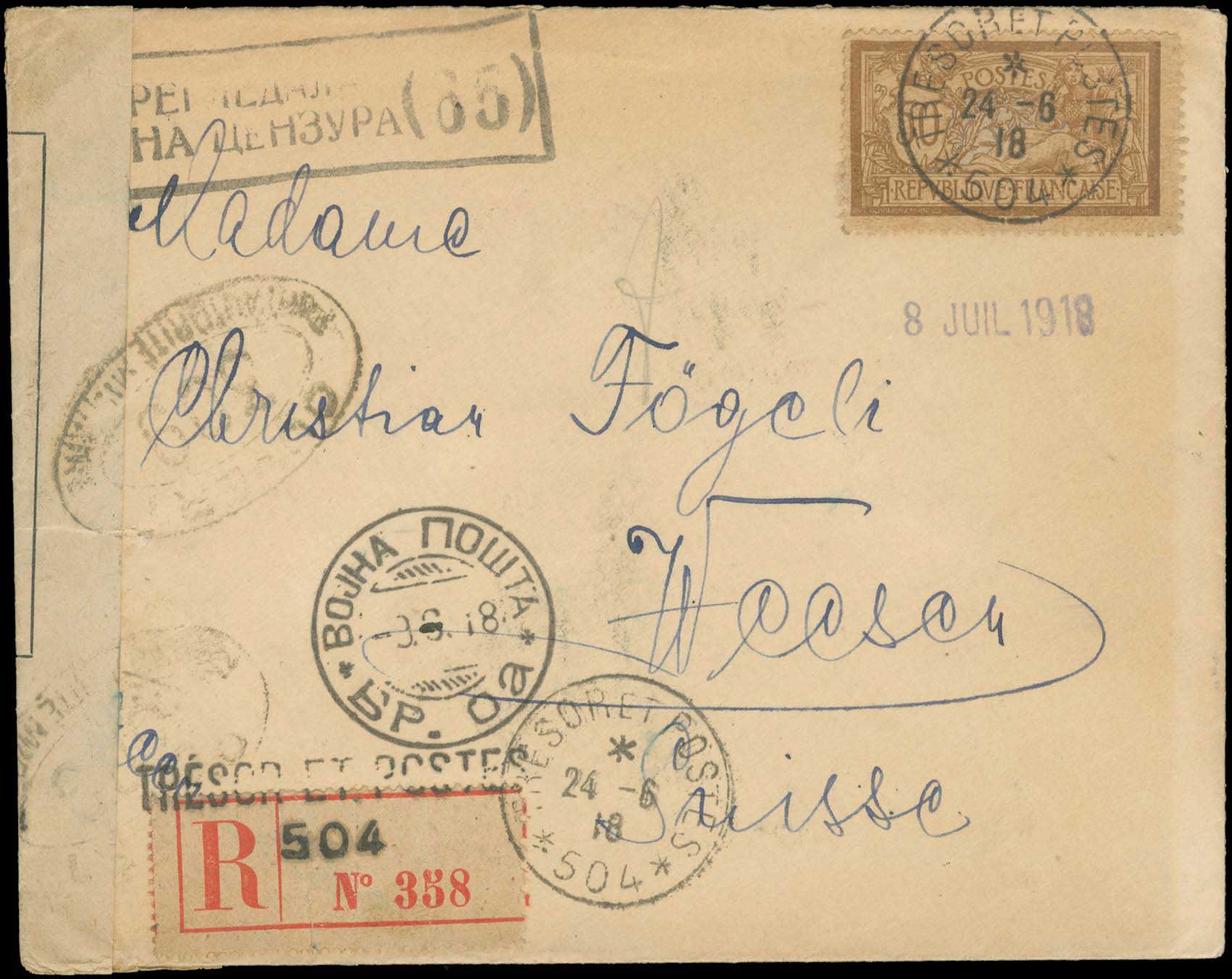 Lot 781 - MILITARY CANCELLATIONS - Serbian military post-offices - A. Karamitsos Postal & Live Internet Auction 749 Lot 781 - MILITARY CANCELLATIONS - Serbian military post-offices - A. Karamitsos Postal & Live Internet Auction 749
