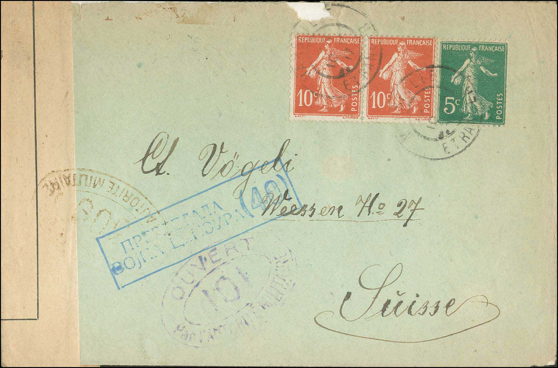 Lot 792 - - SerbianMilitary Post-Offices -  A. Karamitsos Postal & Live Internet Auction 752