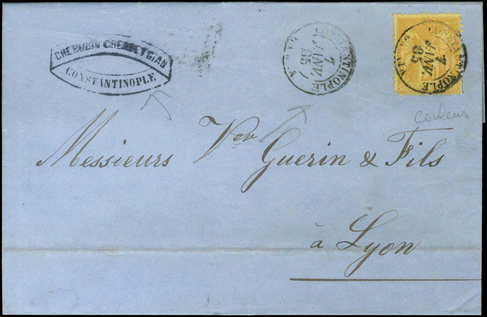 Lot 1201 - - FrenchP.O. -  A. Karamitsos Postal & Live Internet Auction 754