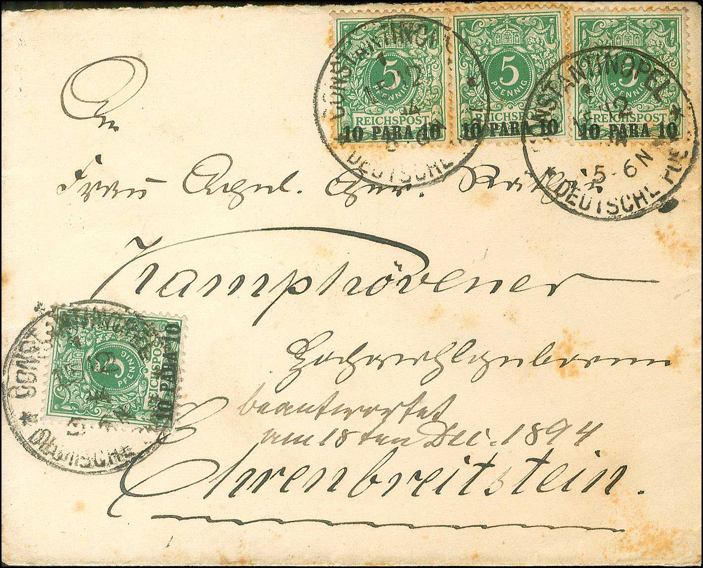 Lot 1265 - GermanP.O.  -  A. Karamitsos Live Internet Auction 27