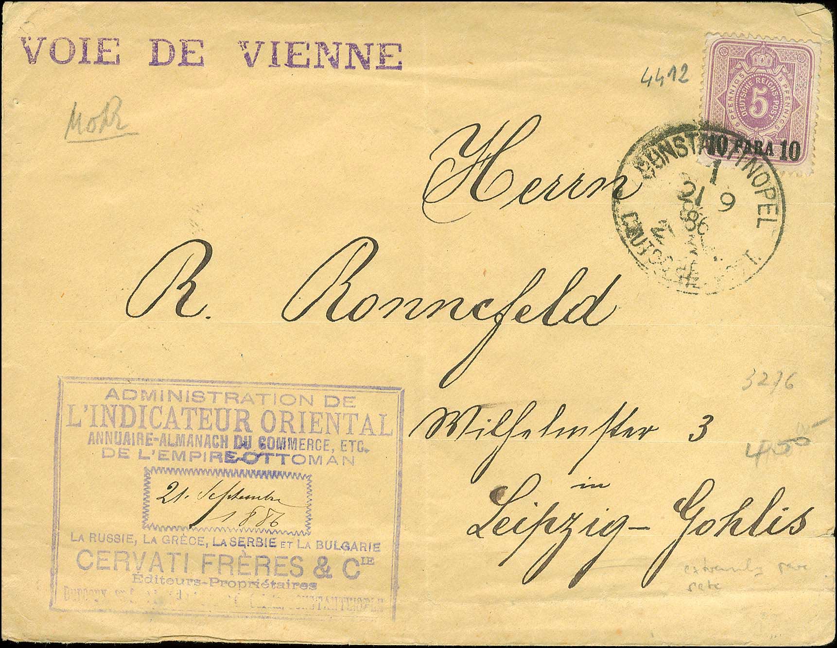 Lot 995 - - GermanP.O. -  A. Karamitsos Postal & Live Internet Auction 751