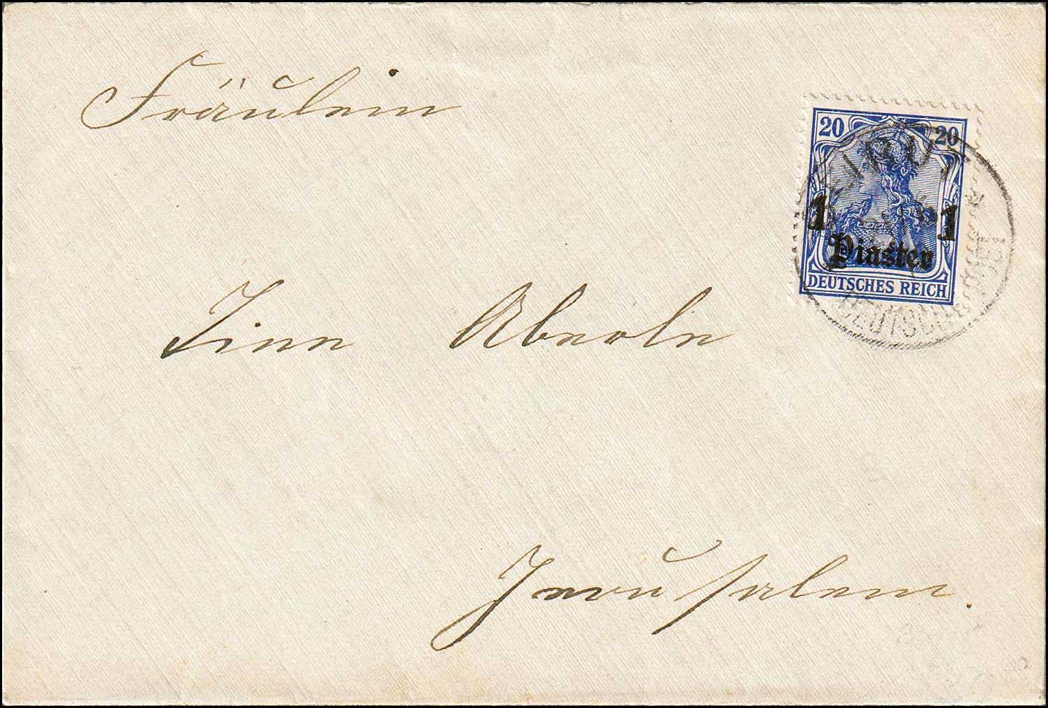 Lot 1160 - - GermanP.O. - A. Karamitsos Postal & Live Internet Auction 755 Lot 1160 - - GermanP.O. - A. Karamitsos Postal & Live Internet Auction 755
