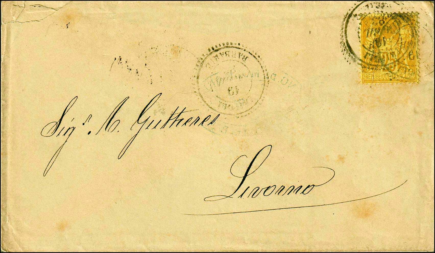 Lot 996 - - FrenchP.O. - A. Karamitsos Postal & Live Internet Auction 752 Lot 996 - - FrenchP.O. - A. Karamitsos Postal & Live Internet Auction 752