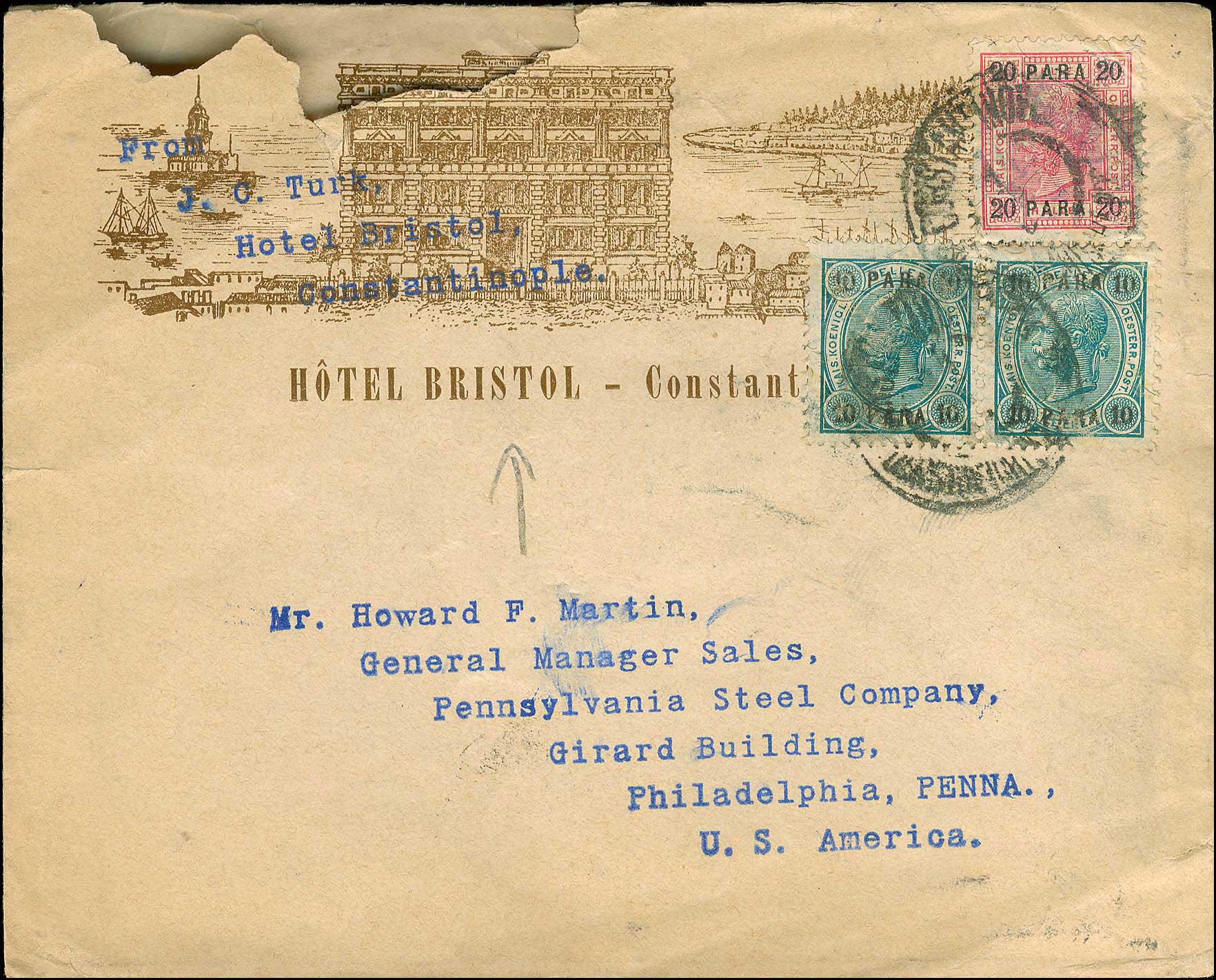 Lot 1186 - - AustrianP.O. - A. Karamitsos Live Internet Auction 23 Lot 1186 - - AustrianP.O. - A. Karamitsos Live Internet Auction 23