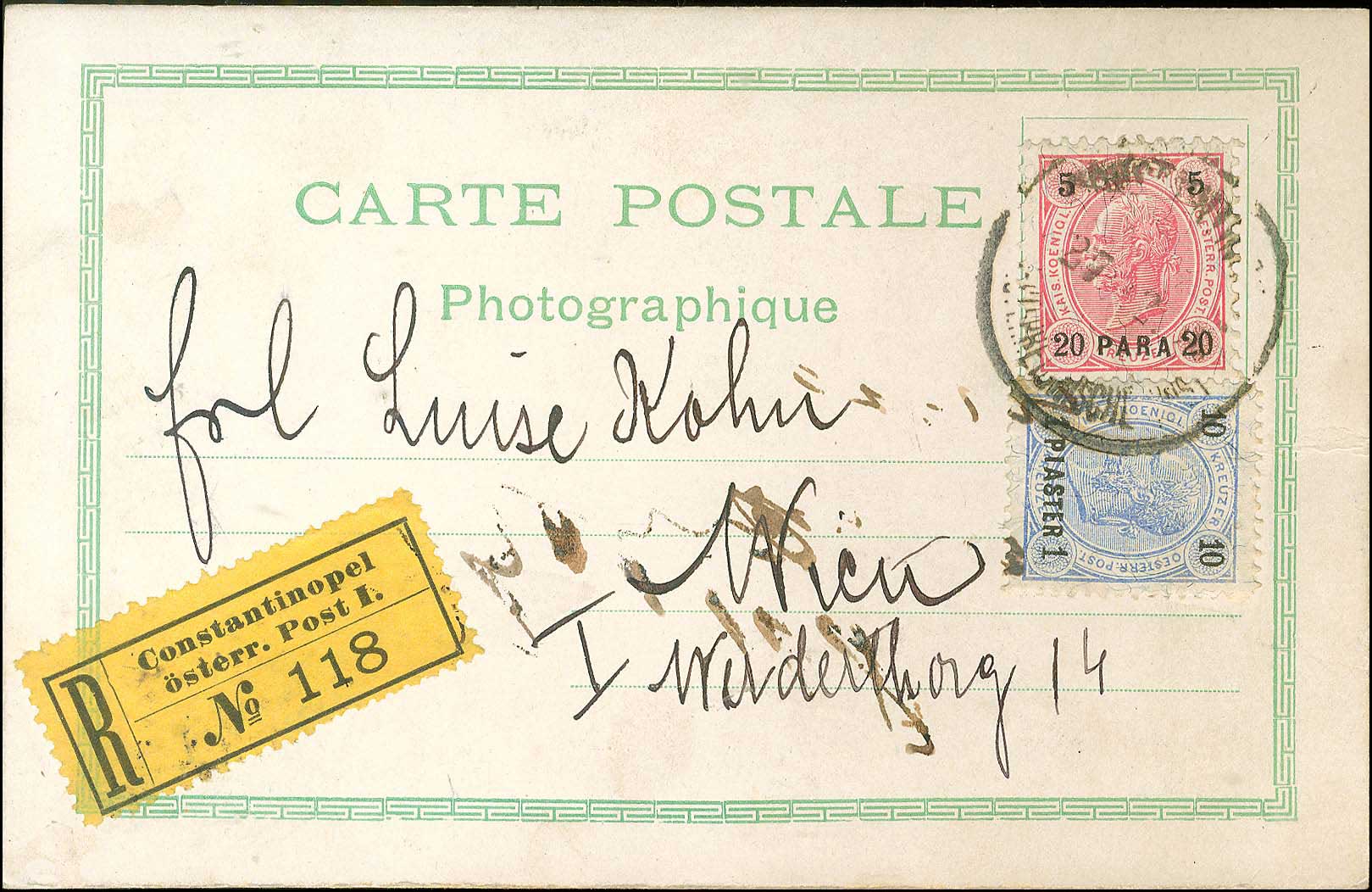 Lot 1185 - - AustrianP.O. - A. Karamitsos Live Internet Auction 23 Lot 1185 - - AustrianP.O. - A. Karamitsos Live Internet Auction 23