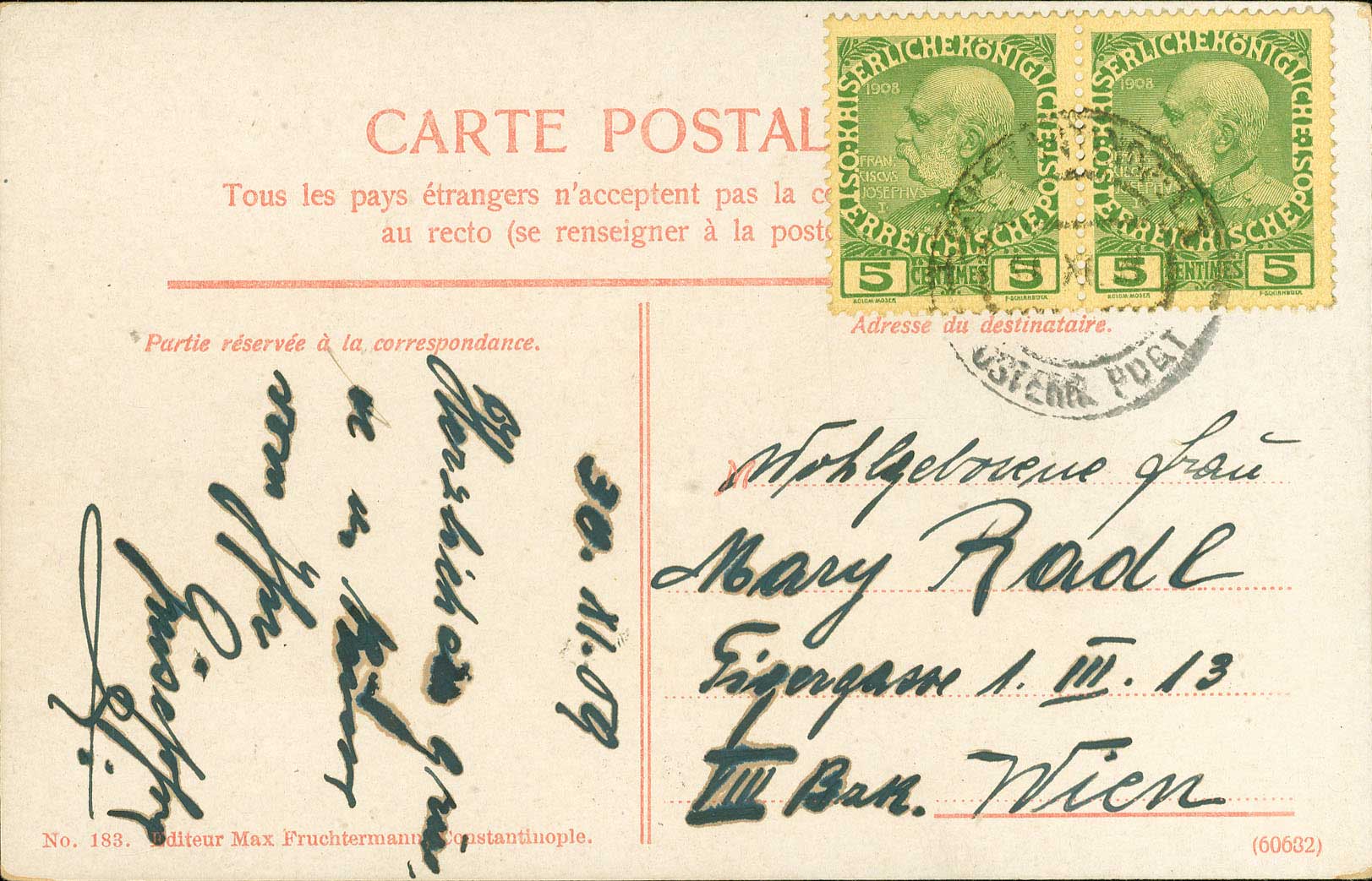 Lot 1245 - AustrianP.O.  -  A. Karamitsos Live Internet Auction 27
