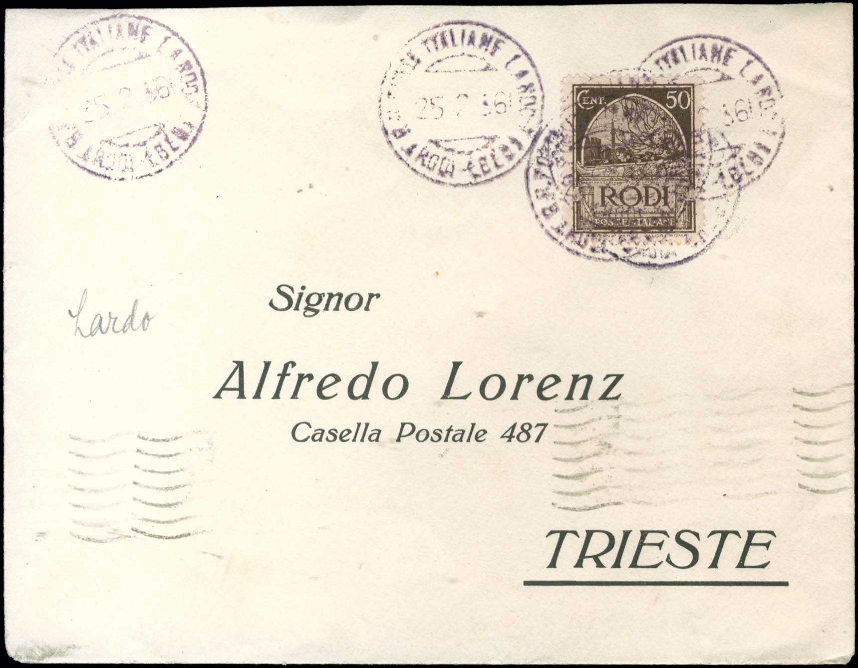 Lot 685 - - ItalianDodecanese - Italian Post Office Issues - A. Karamitsos Postal & Live Internet Auction 752 Lot 685 - - ItalianDodecanese - Italian Post Office Issues - A. Karamitsos Postal & Live Internet Auction 752