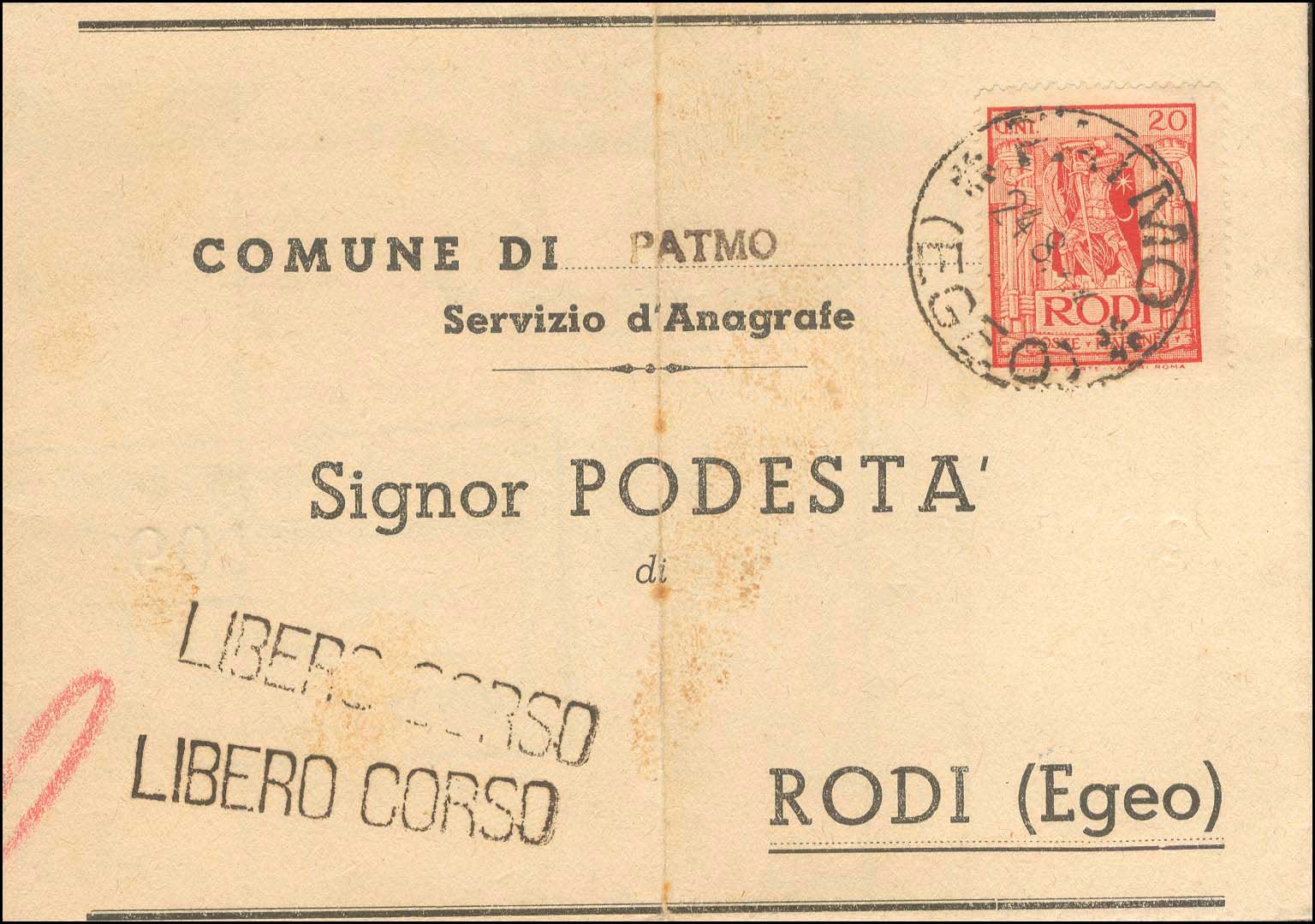 Lot 843 - - ItalianDodecanese - Italian Post Office Issues -  A. Karamitsos Postal & Live Internet Auction 754