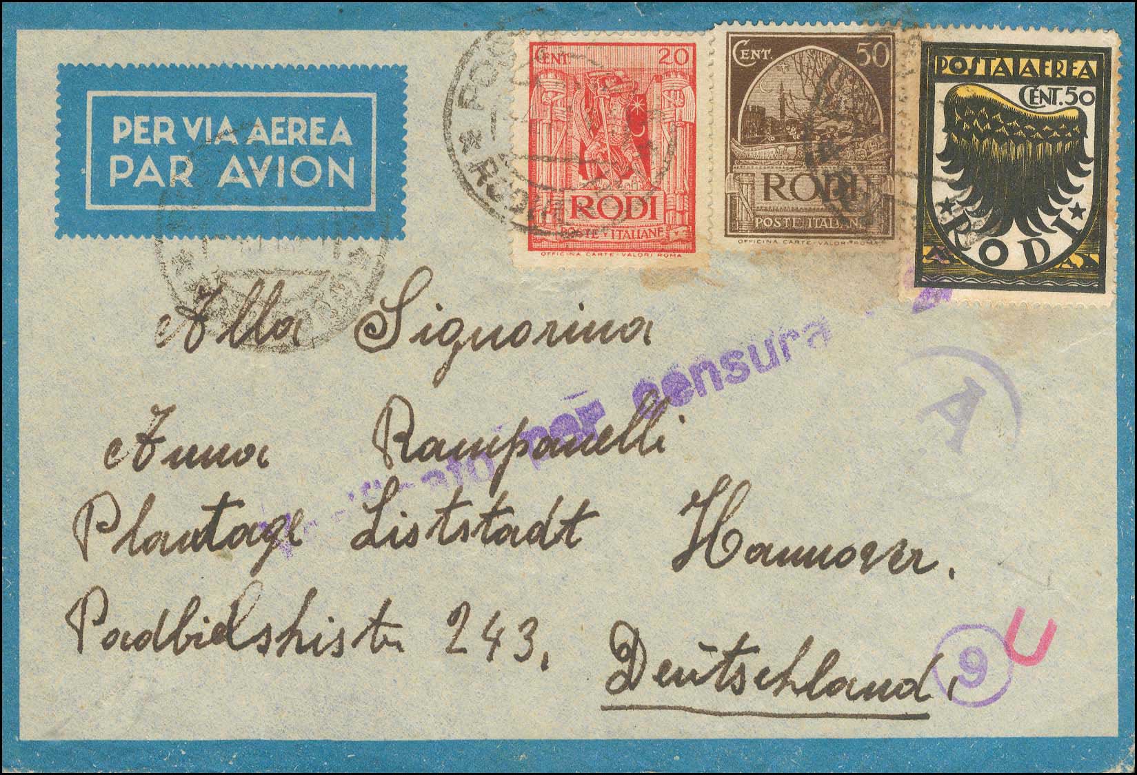 Lot 849 - - ItalianDodecanese - Italian Post Office Issues - A. Karamitsos Live Internet Auction 23 Lot 849 - - ItalianDodecanese - Italian Post Office Issues - A. Karamitsos Live Internet Auction 23