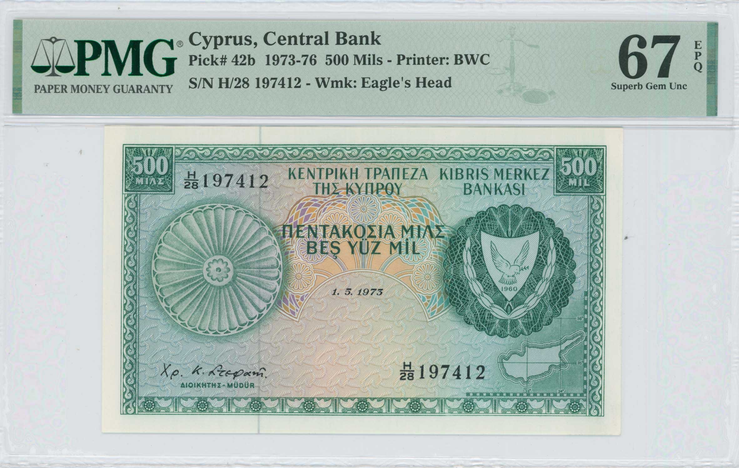 Lot 6712 - - BANKNOTESOF CYPRUS - A. Karamitsos Live Internet Auction 24, Part A Lot 6712 - - BANKNOTESOF CYPRUS - A. Karamitsos Live Internet Auction 24, Part A