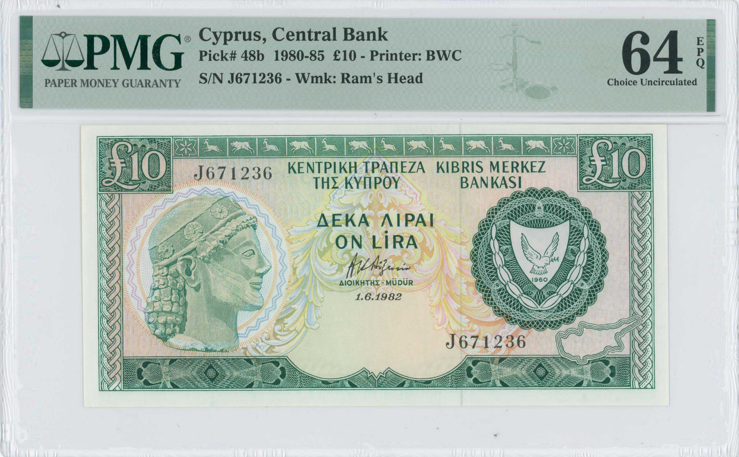 Lot 6723 - - BANKNOTESOF CYPRUS - A. Karamitsos Live Internet Auction 24, Part A Lot 6723 - - BANKNOTESOF CYPRUS - A. Karamitsos Live Internet Auction 24, Part A