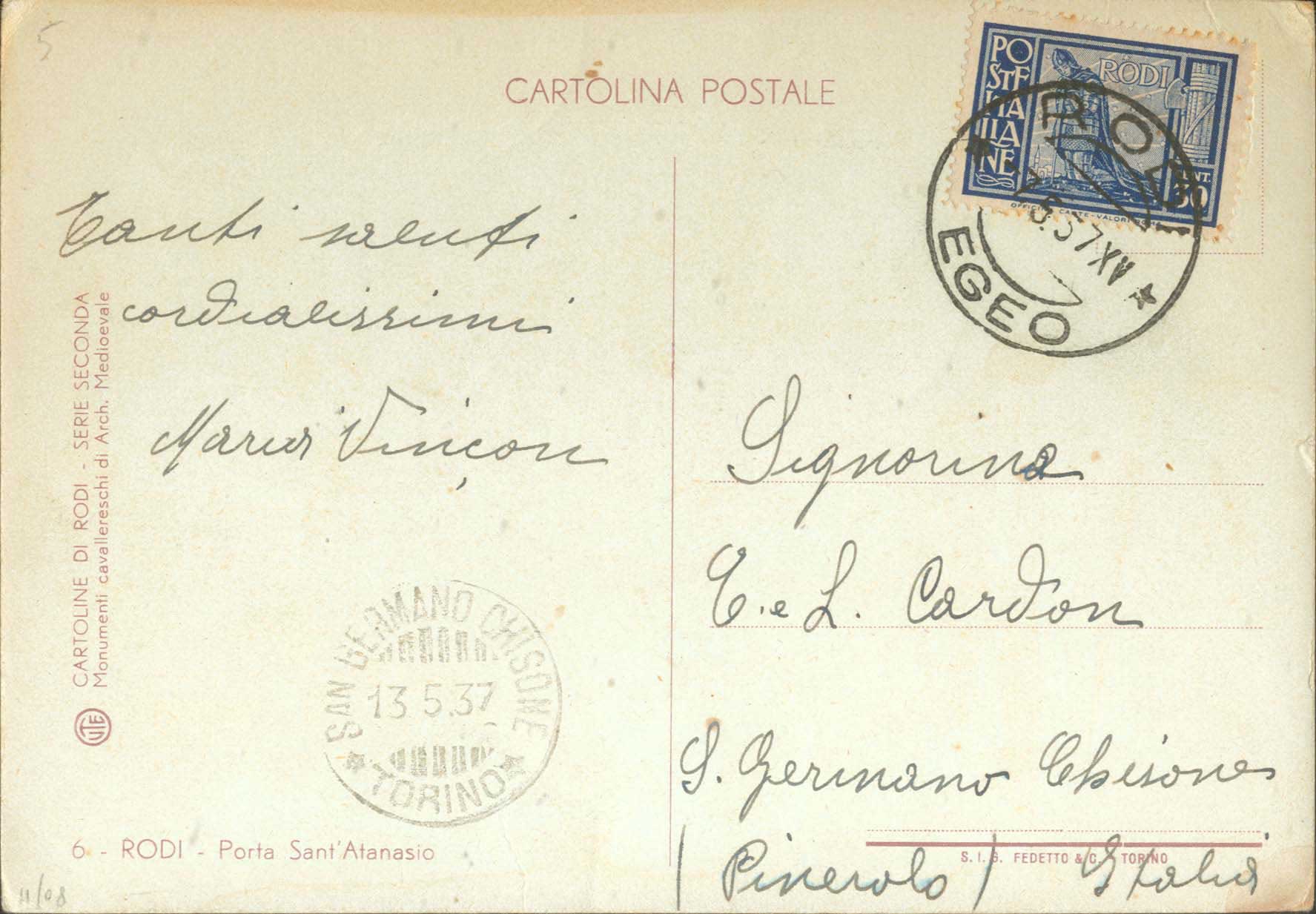 Lot 687 - - ItalianDodecanese - Italian Post Office Issues - A. Karamitsos Postal & Live Internet Auction 752 Lot 687 - - ItalianDodecanese - Italian Post Office Issues - A. Karamitsos Postal & Live Internet Auction 752