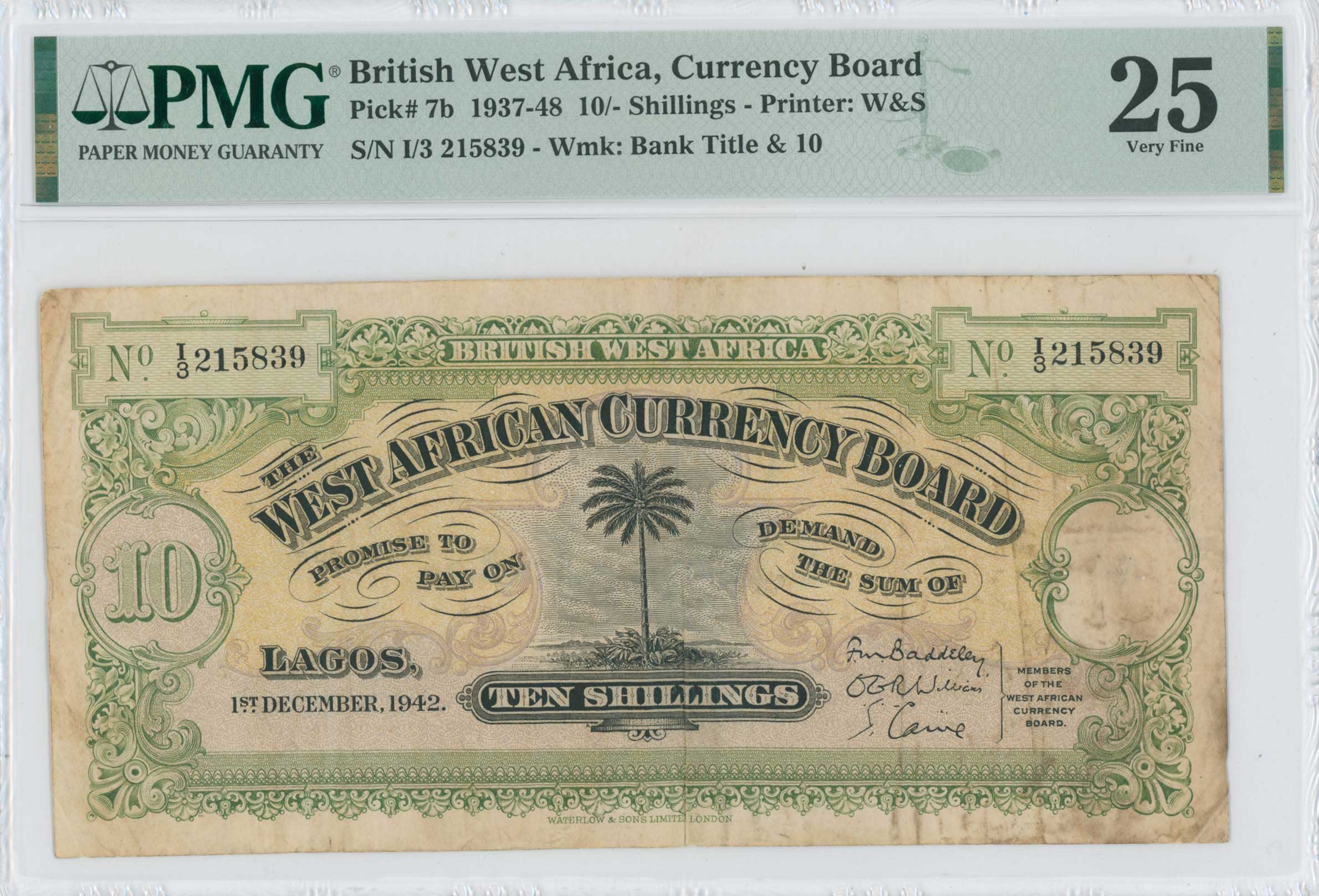 Lot 8064 - BANKNOTESOF AFRICAN COUNTRIES  -  A. Karamitsos Live Internet Auction 25, Part B