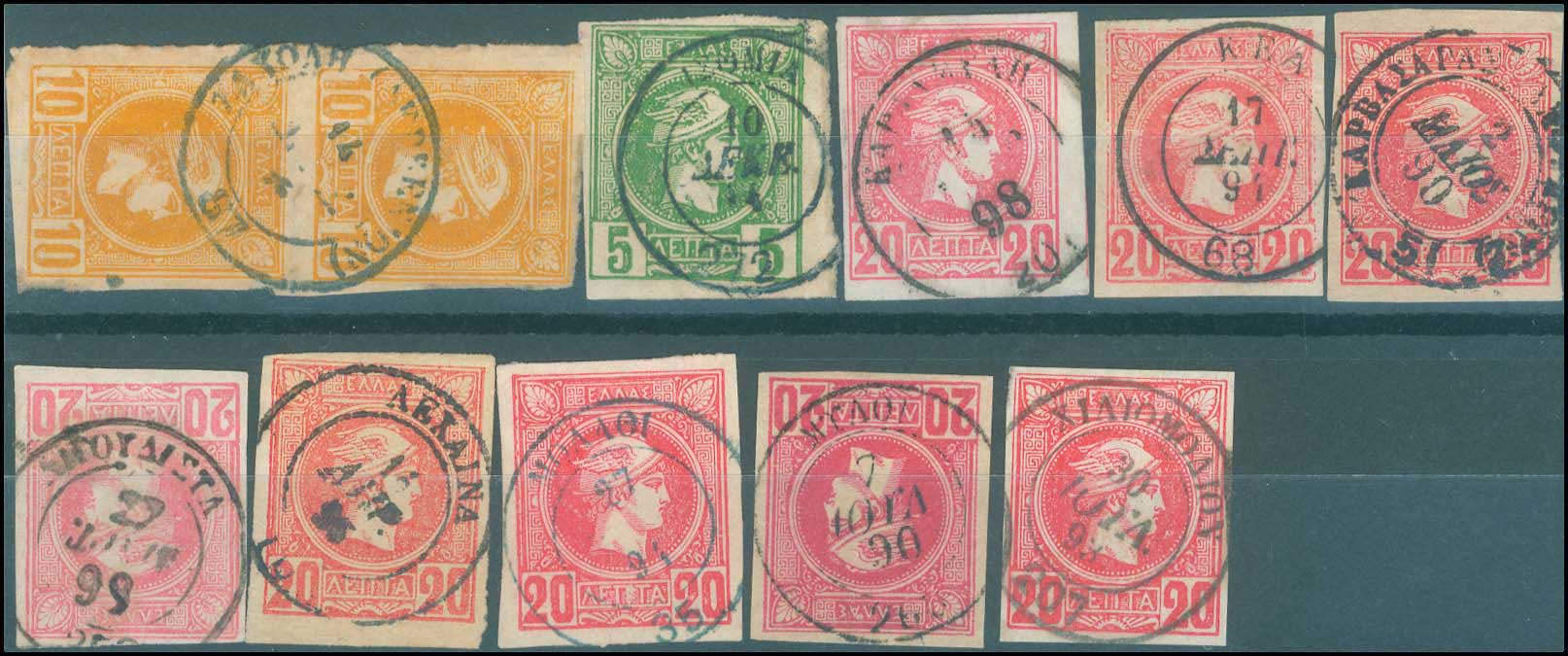 Lot 821 - POSTMARKS & CANCELLATIONS - type iii postmarks -  A. Karamitsos Postal & Live Internet Auction 749