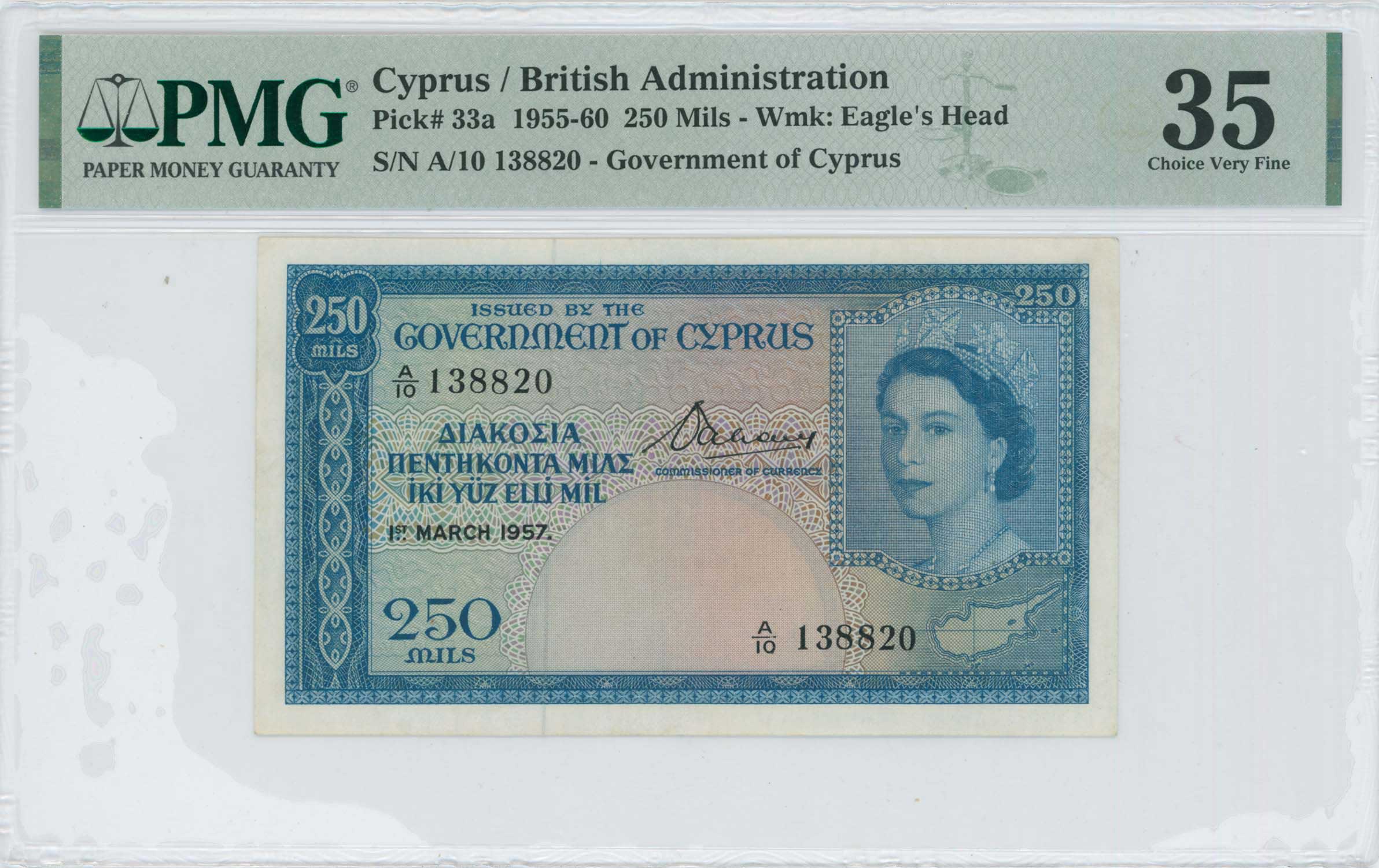 Lot 6701 - - BANKNOTESOF CYPRUS - A. Karamitsos Live Internet Auction 24, Part A Lot 6701 - - BANKNOTESOF CYPRUS - A. Karamitsos Live Internet Auction 24, Part A