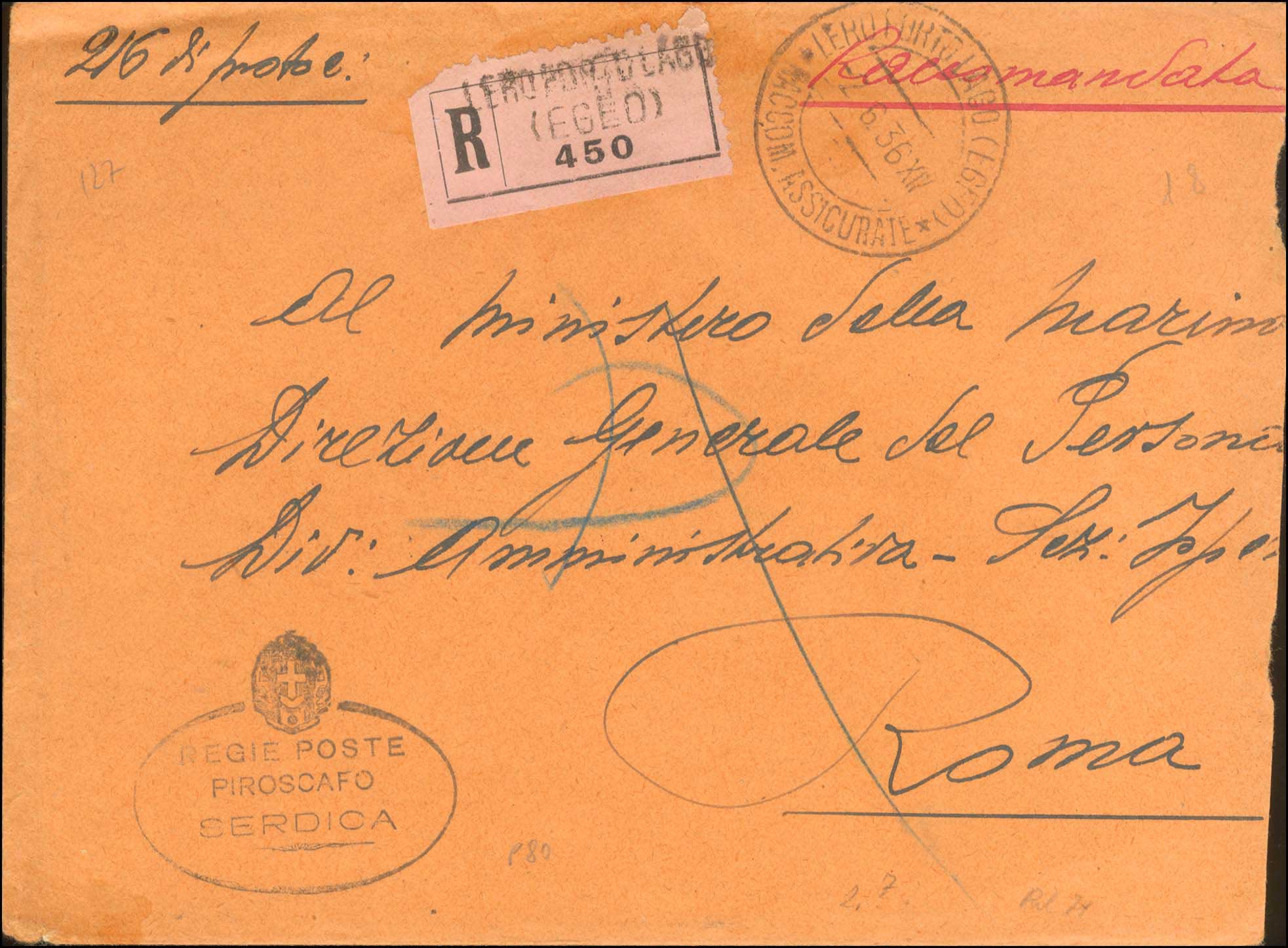 Lot 777 - - ItalianDodecanese - Italian Post Office Issues - A. Karamitsos Postal & Live Internet Auction 755 Lot 777 - - ItalianDodecanese - Italian Post Office Issues - A. Karamitsos Postal & Live Internet Auction 755