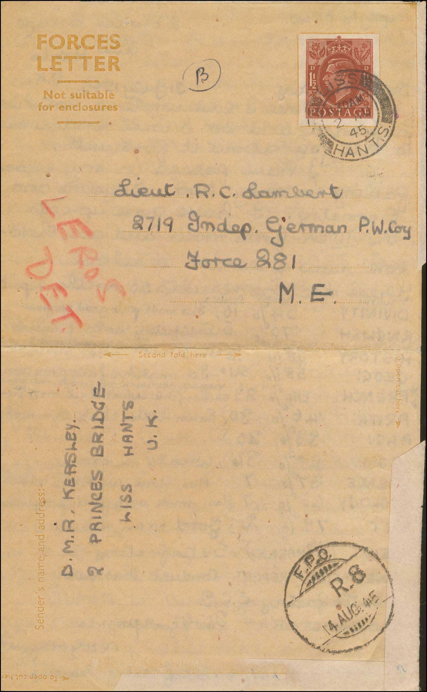 Lot 784 - - BritishPost-Office (M.E.F.) - A. Karamitsos Postal & Live Internet Auction 755 Lot 784 - - BritishPost-Office (M.E.F.) - A. Karamitsos Postal & Live Internet Auction 755