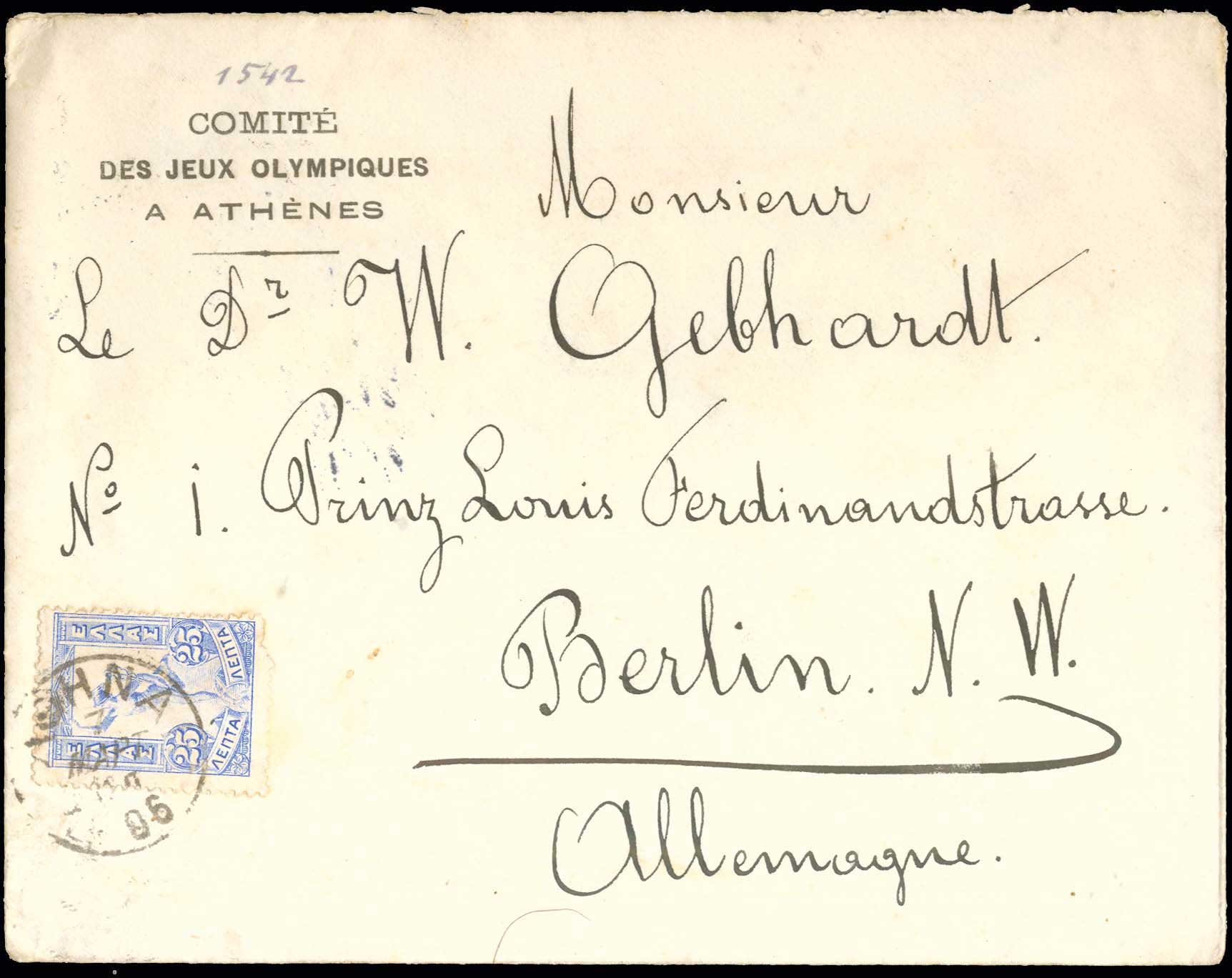 Lot 411 - - 1906SECOND OLYMPIC GAMES - A. Karamitsos Postal & Live Internet Auction 755 Lot 411 - - 1906SECOND OLYMPIC GAMES - A. Karamitsos Postal & Live Internet Auction 755