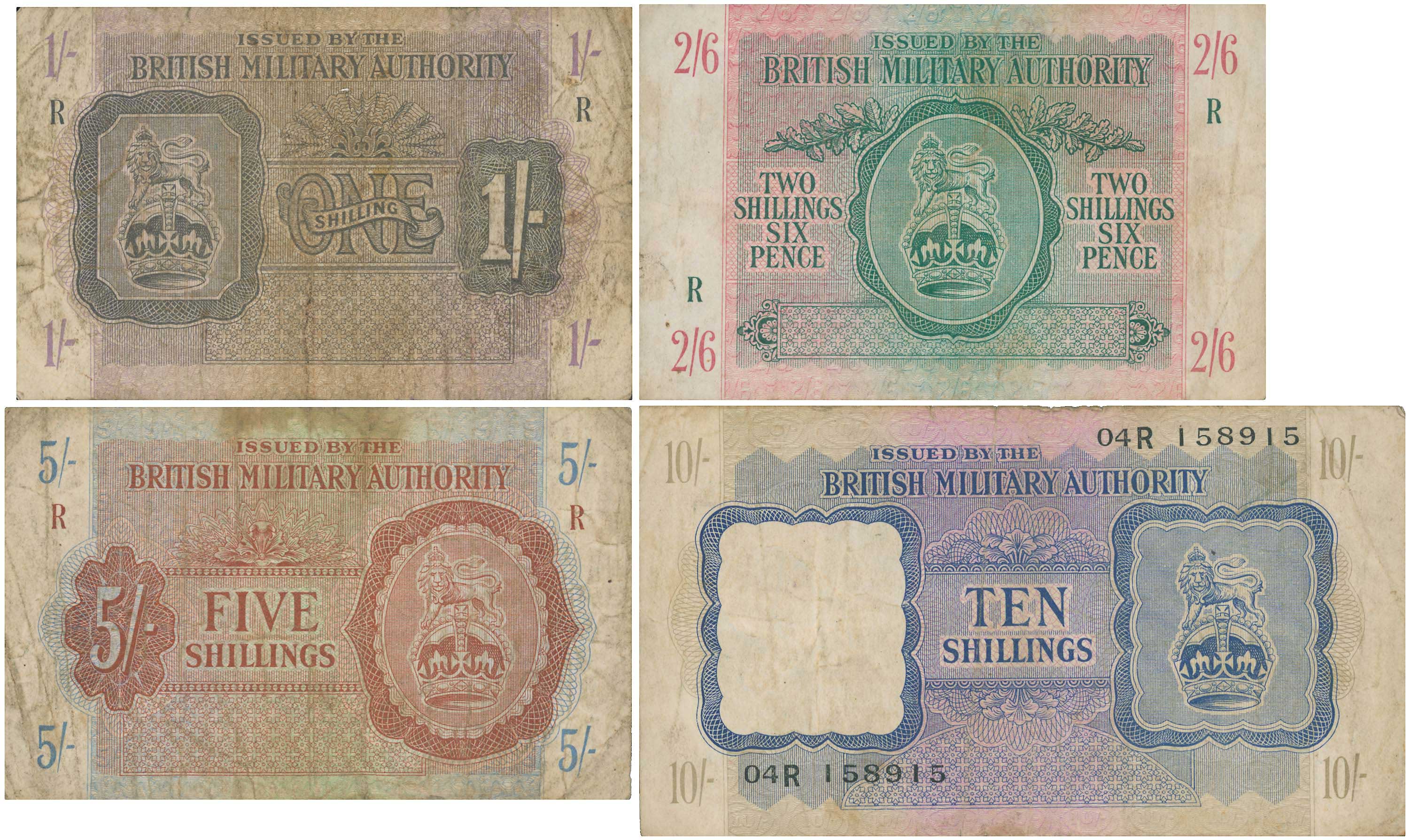 Lot 6816 - BRITISHMILITARY AUTHORITY  -  A. Karamitsos Live Internet Auction 25, Part A