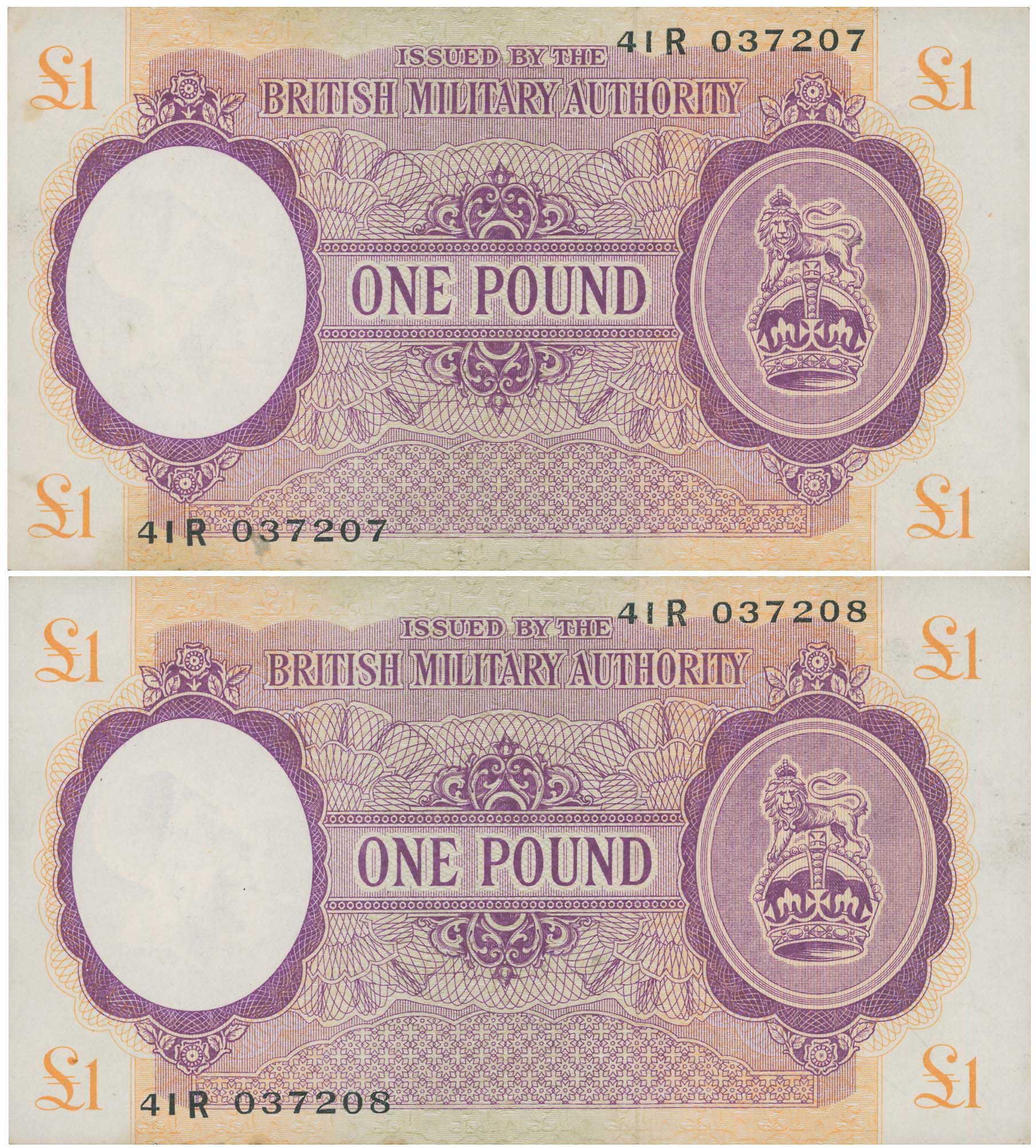 Lot 6815 - BRITISHMILITARY AUTHORITY  -  A. Karamitsos Live Internet Auction 25, Part A