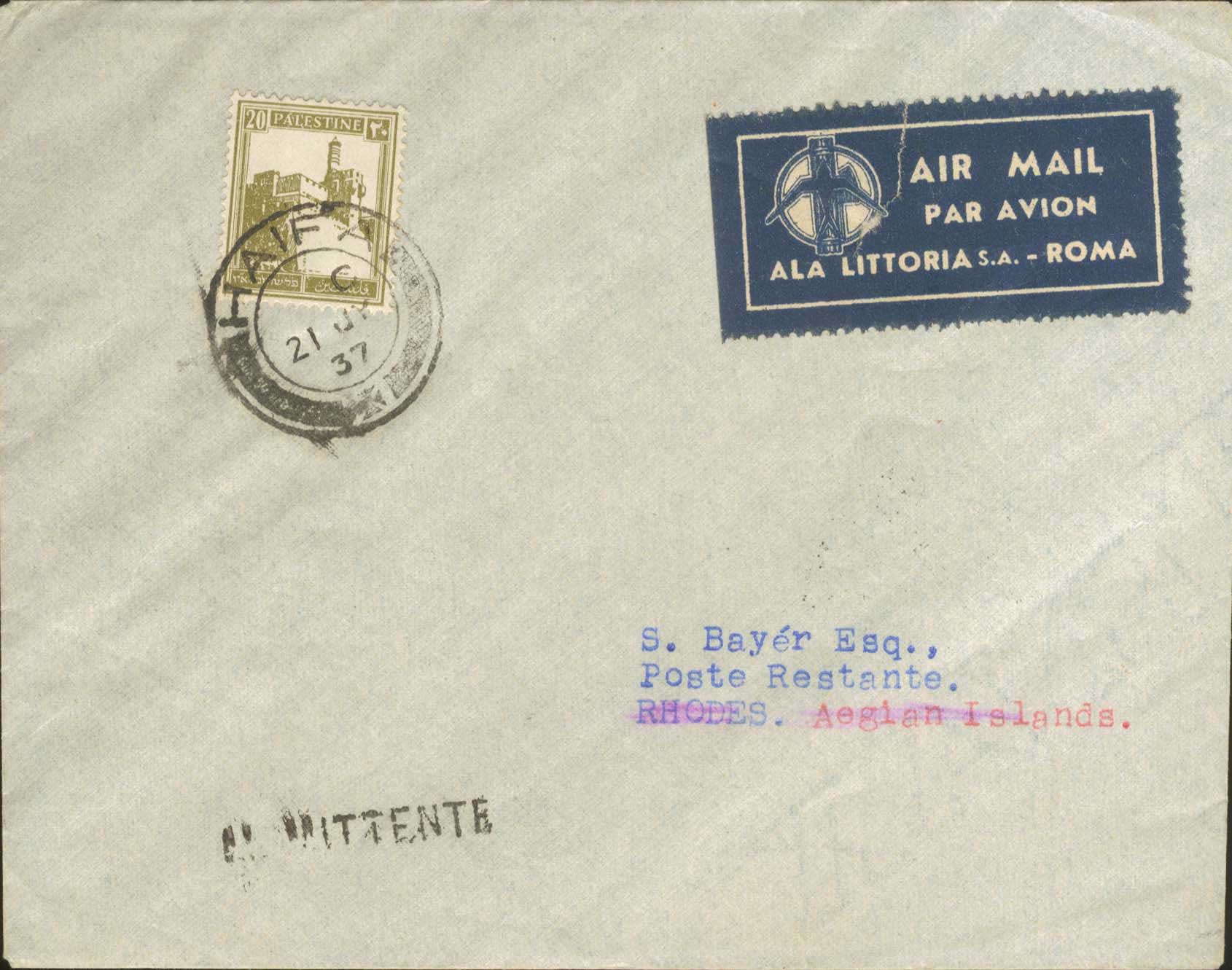Lot 686 - - Air-MailCovers,Cards,Cachets,Etc. - A. Karamitsos Postal & Live Internet Auction 756 Lot 686 - - Air-MailCovers,Cards,Cachets,Etc. - A. Karamitsos Postal & Live Internet Auction 756