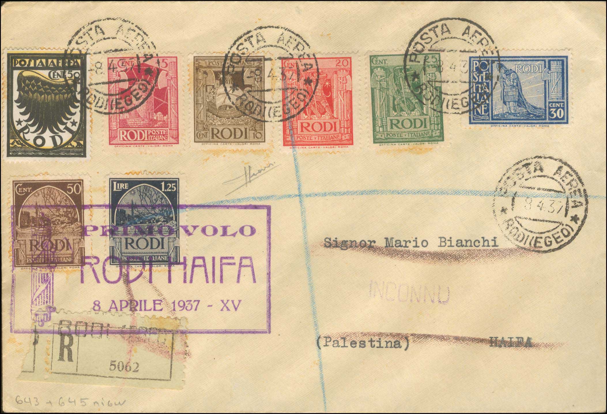 Lot 728 - - FirstFlights -  A. Karamitsos Postal & Live Internet Auction 756
